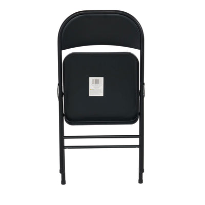 Peakform Steel Folding Chair with Leg Braces Construction and Foot Caps, 6 Pack