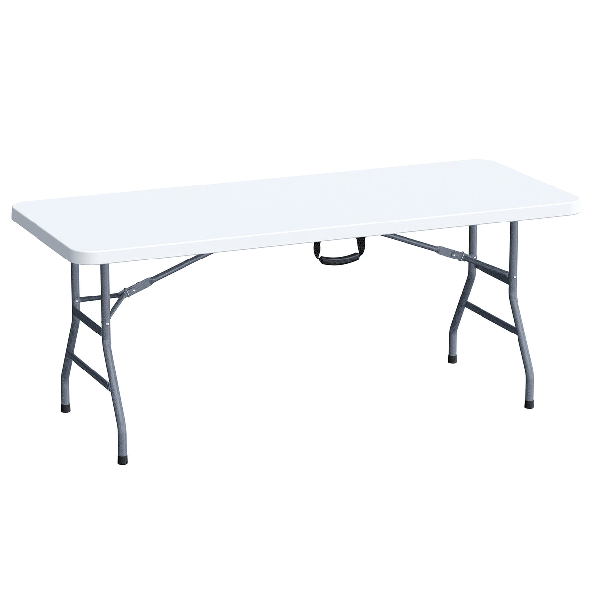 Peakform Compact Folding Banquet Table for Indoor or Outdoor Use, 6 Foot, White