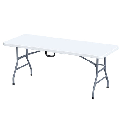 Peakform Compact Folding Banquet Table for Indoor or Outdoor Use, 6 Foot, White