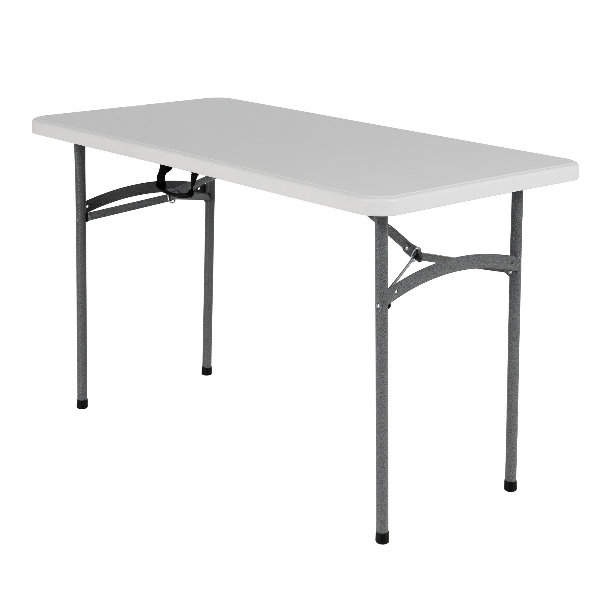 Peakform Compact Indoor or Outdoor Folding Banquet Table, 4 Foot, White - VMInnovations