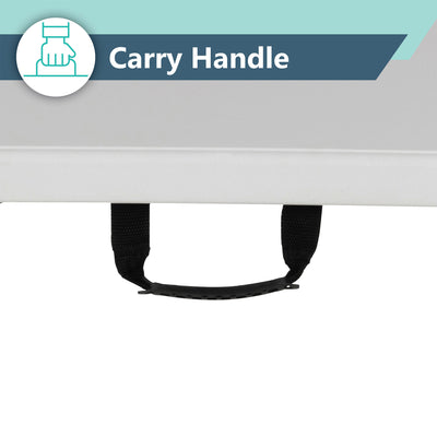 Peakform Compact Indoor/Outdoor Folding Banquet Table, 4 Foot, White (Open Box) - VMInnovations