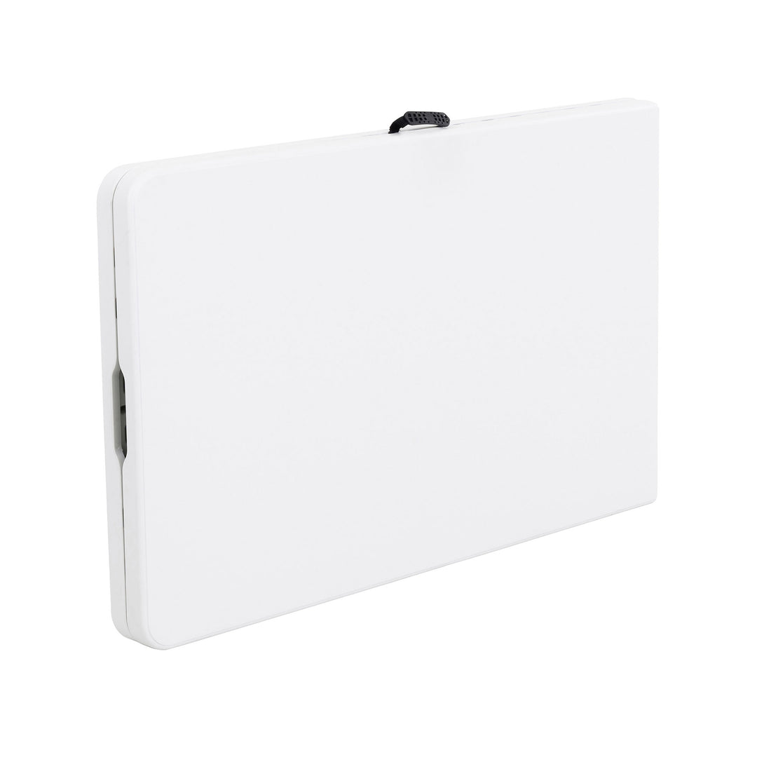 Plastic Development Group Fold In Half 8 Ft Folding Banquet Table, White (Used) - VMInnovations