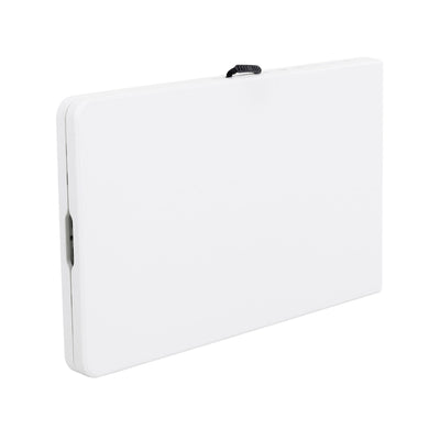 Plastic Development Group 816 8 Ft Fold In Half Folding Table, White (Open Box) - VMInnovations