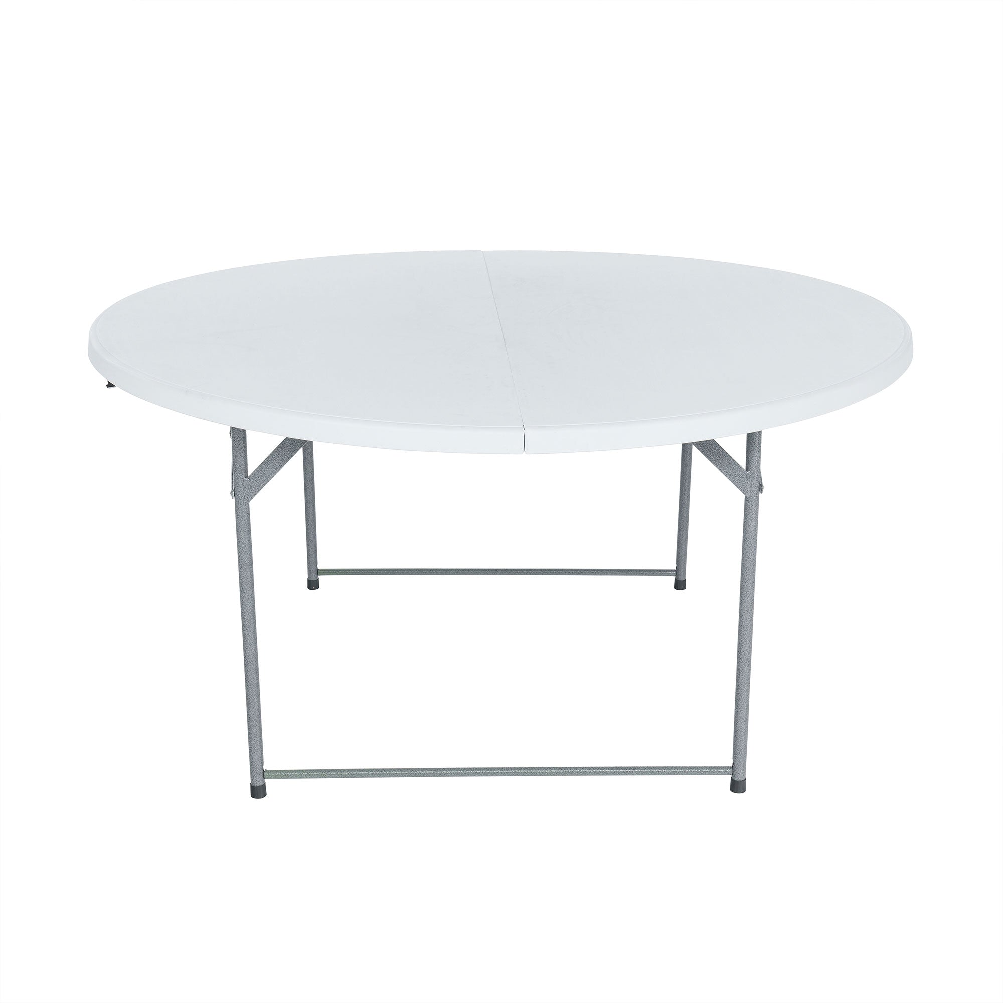 Peakform Round Folding Table for Indoor or Outdoor Use, 60", White (Open Box)