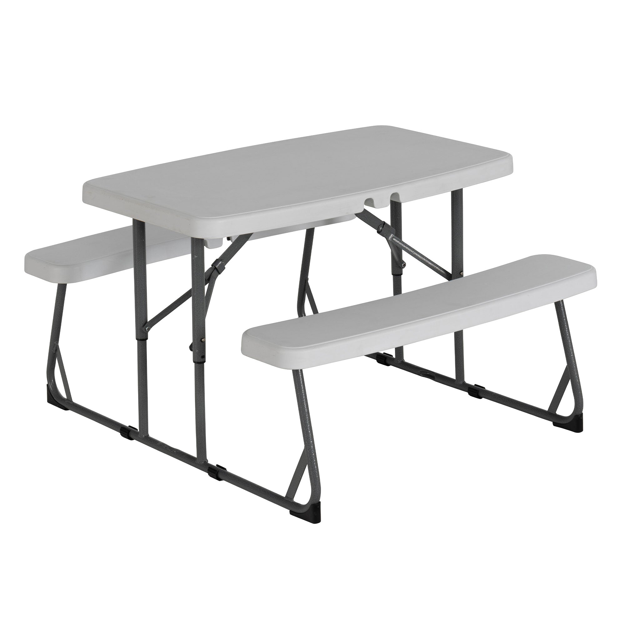 Peakform 37.8" Rectangular Folding Picnic Table Double Bench Seating (Used)