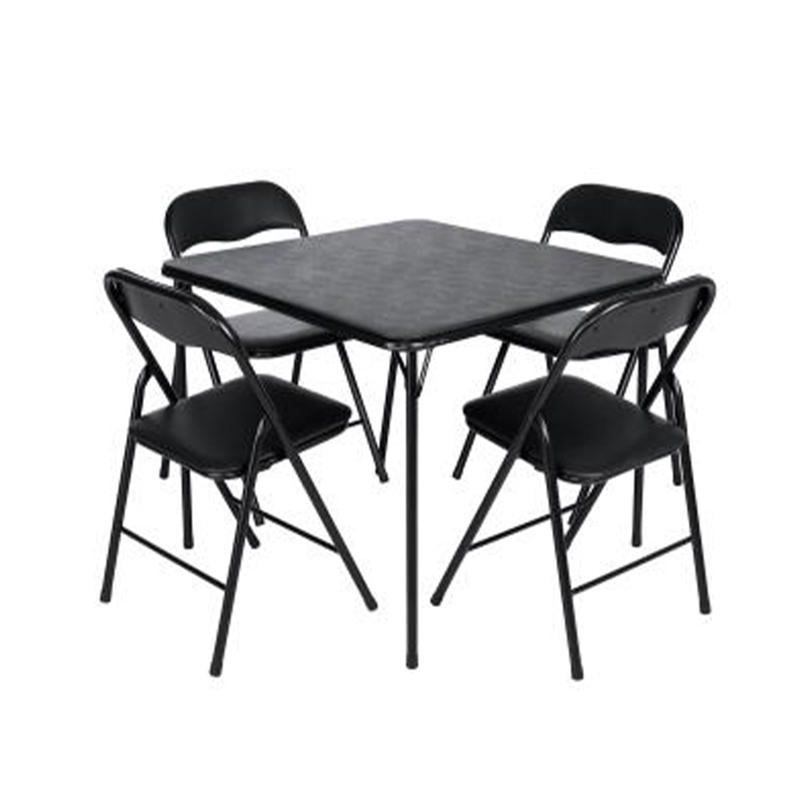 Peakform 5pc Folding Vinyl Tables and Chairs for Home Use & Indoor Spaces (Used) - VMInnovations