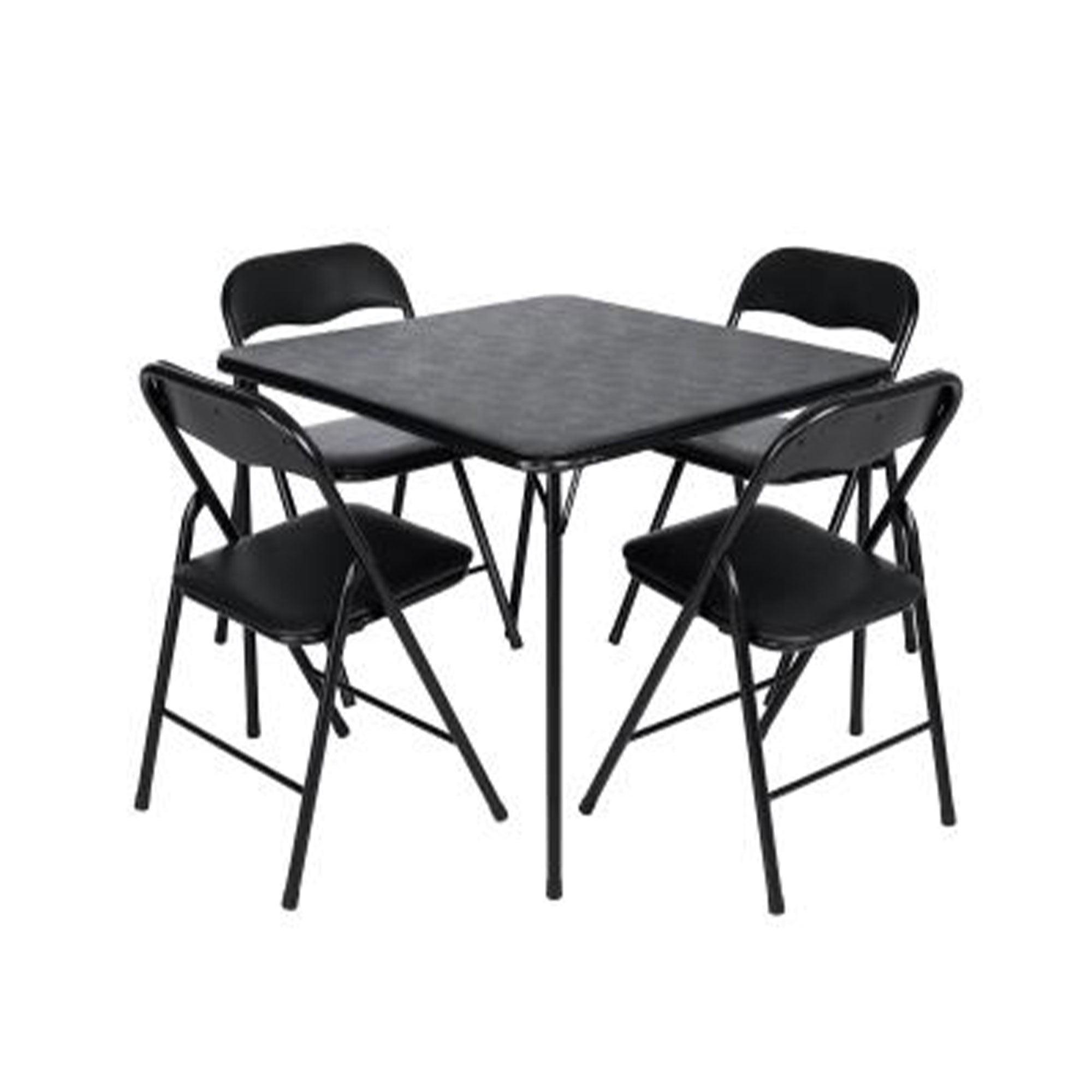 Peakform 5pc Folding Vinyl Tables and Chairs for Home Use & Indoor Spaces (Used) - VMInnovations