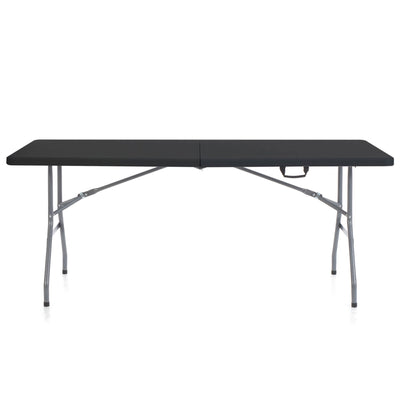 Peakform Compact Fold Banquet Table for Indoor Outdoor Use, 6 Ft, Black (Used) - VMInnovations