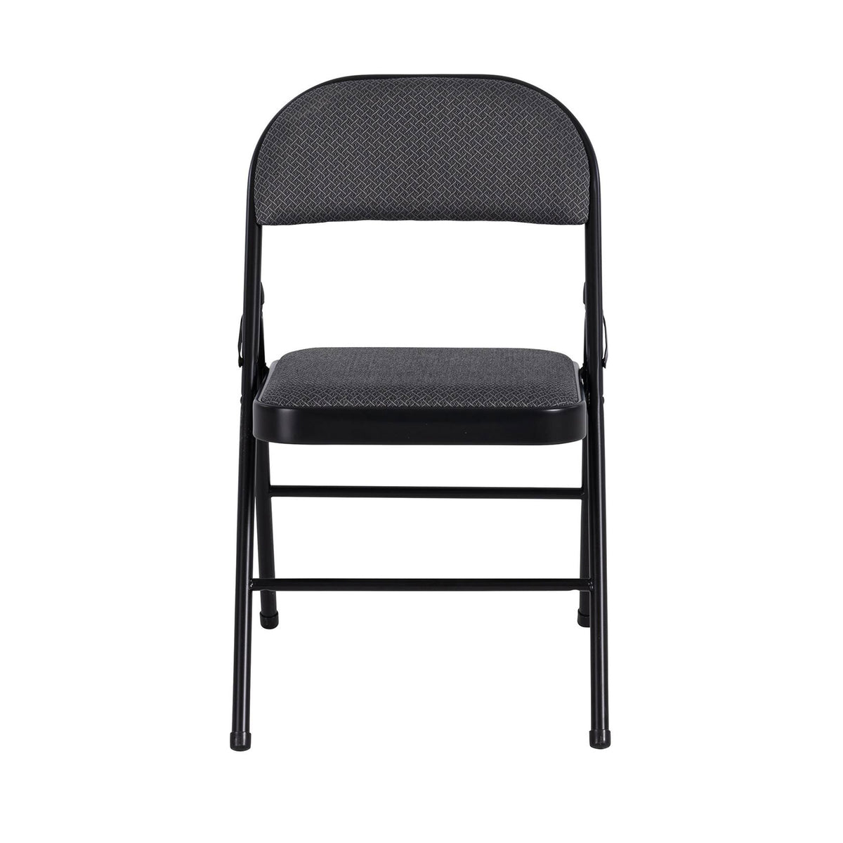 Peakform Vinyl Padded Chair w/Comfortable Seat Cushion, 4pk, Black (Open Box) - VMInnovations