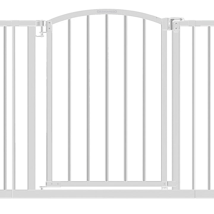 Ozzy & Kazoo 30 Inch Tall Wide Walk Through Dog Gate For Doorways and Stairways