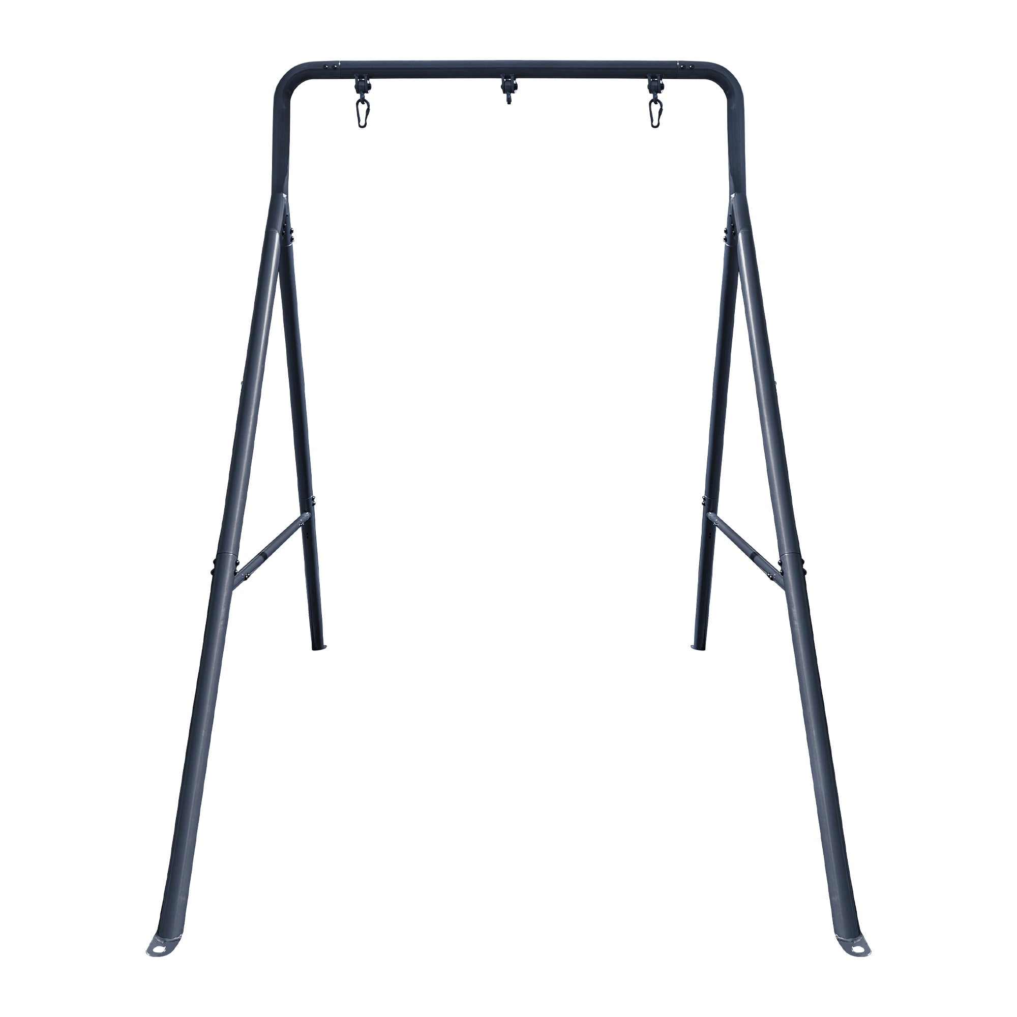 gobaplay Adventure Kids Swing Set, Outdoor Playground w/Frame, Swings, & Trapeze