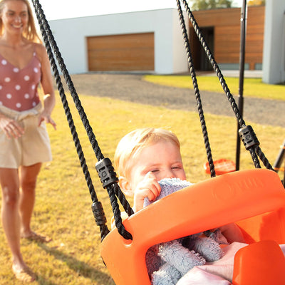 Vuly Large 360 Pro Max Backyard Swing Set Outdoor Kids Jungle Gym w/ Shade Cover