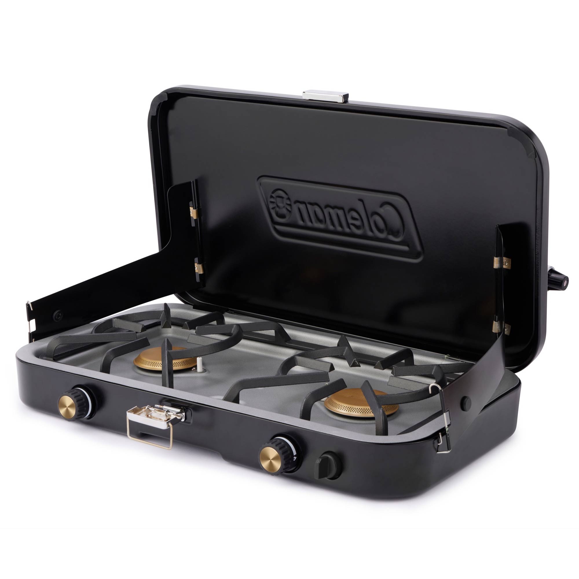 Coleman 1900 Collection 3 in 1 Propane Stove w/Handle and Carry Case (Open Box) - VMInnovations