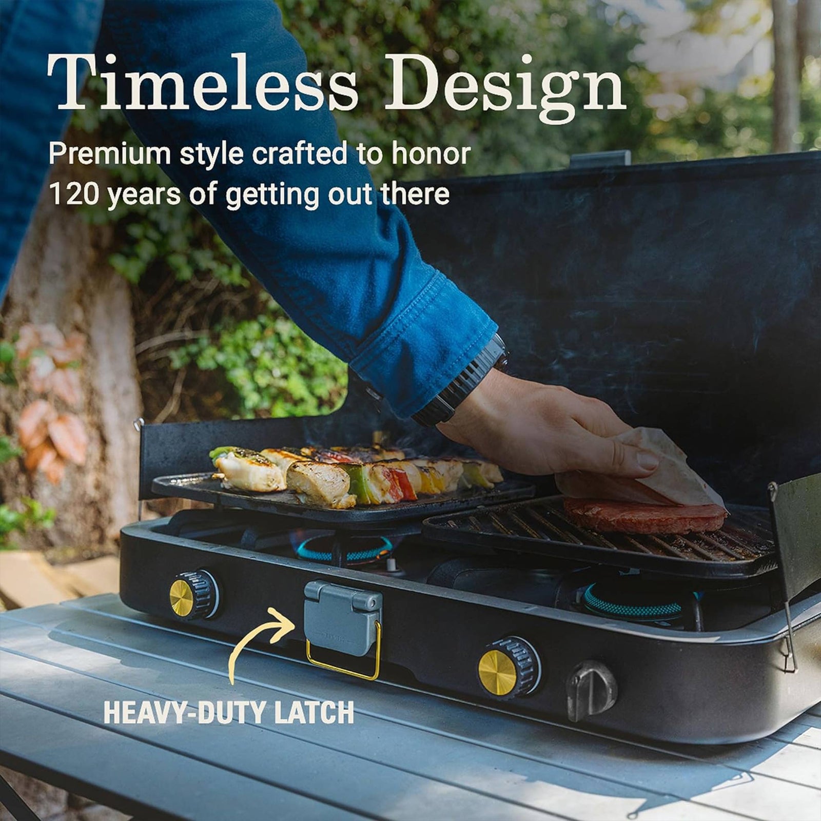 Coleman 1900 Collection 3 in 1 Propane Stove w/Handle and Carry Case (Open Box) - VMInnovations