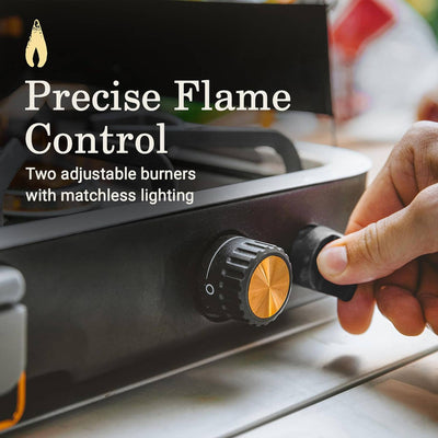 Coleman 1900 Collection 3 in 1 Propane Stove w/Handle and Carry Case (Open Box) - VMInnovations