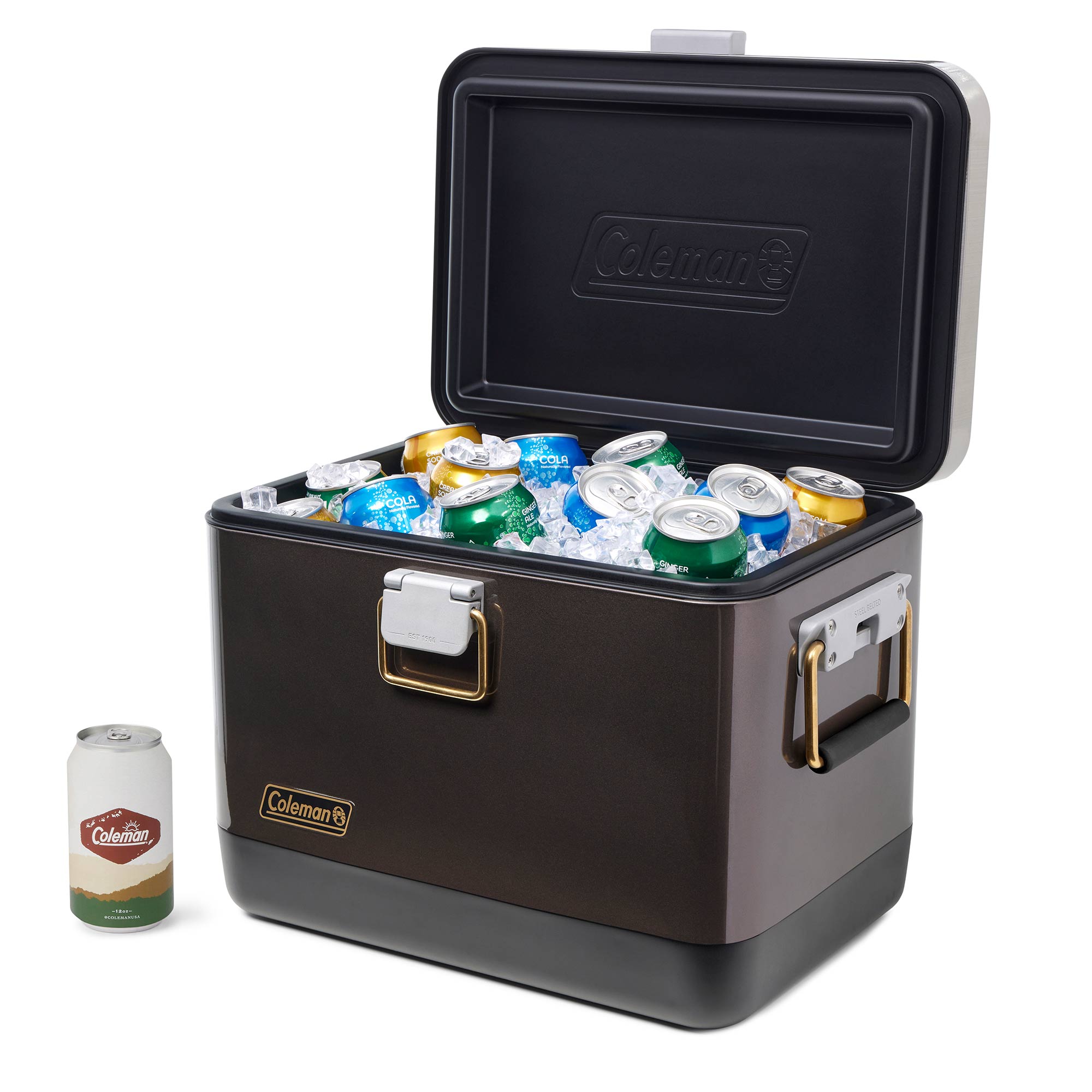 Coleman 1900 20 Qt Steel Cooler w/ TempLock FX Insulation Lid (Open Box) - VMInnovations