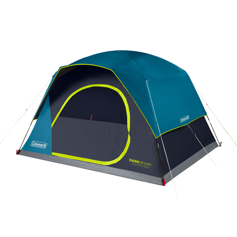 Coleman Skydome 6 Person Camping Tent with Dark Room Technology, Multicolor