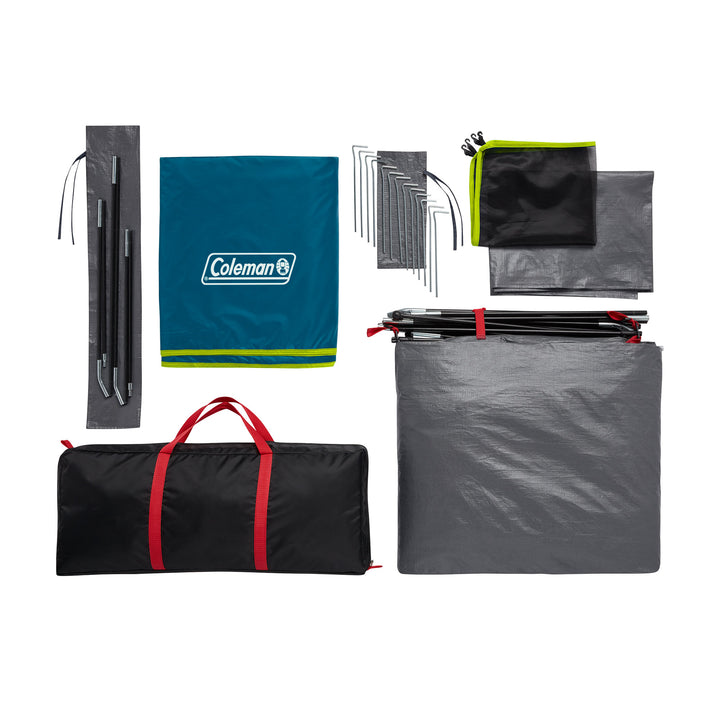 Coleman Skydome 6 Person Camping Tent with Dark Room Technology, Multicolor - VMInnovations