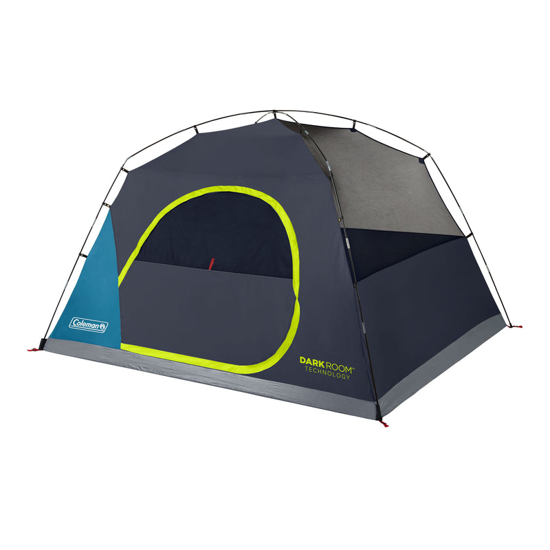 Coleman Skydome 6 Person Camping Tent with Dark Room Technology, Multicolor