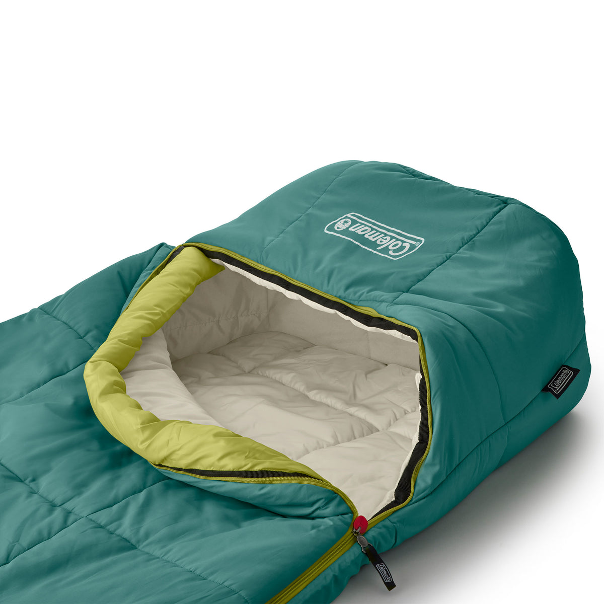 Coleman Big Bay Tall Mummy Foot Ventilation Compression Sleeping Bag, 40 Degree