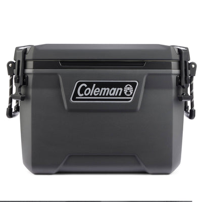 Coleman Convoy Series 55 Quart Cooler with Reflective Rope Handles, Dark Storm