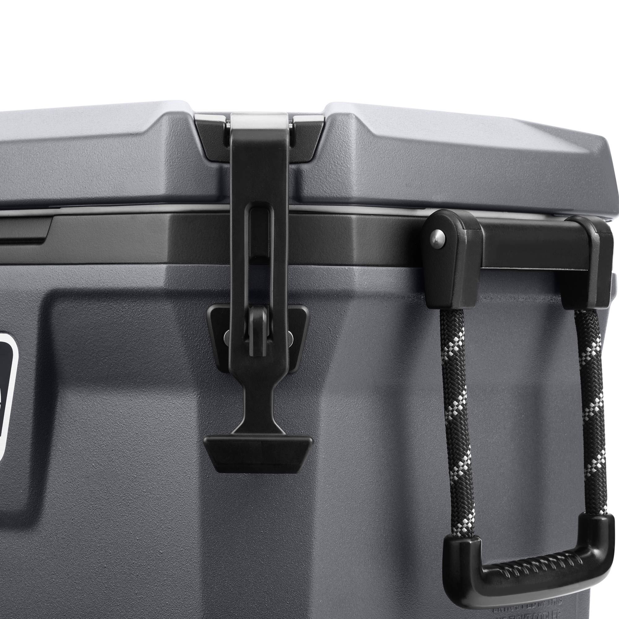 Coleman Convoy Series 55 Quart Cooler with Reflective Rope Handles, Dark Storm