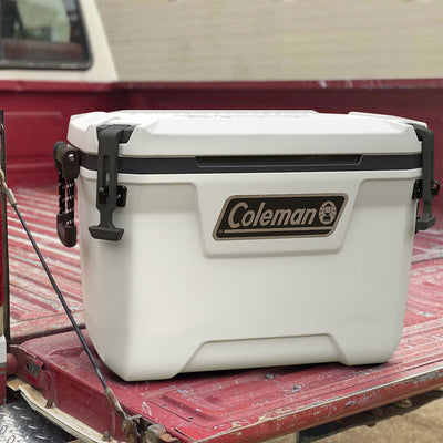 Coleman Convoy Series 55qt Cooler w/Reflective Rope Handles, White (Open Box) - VMInnovations