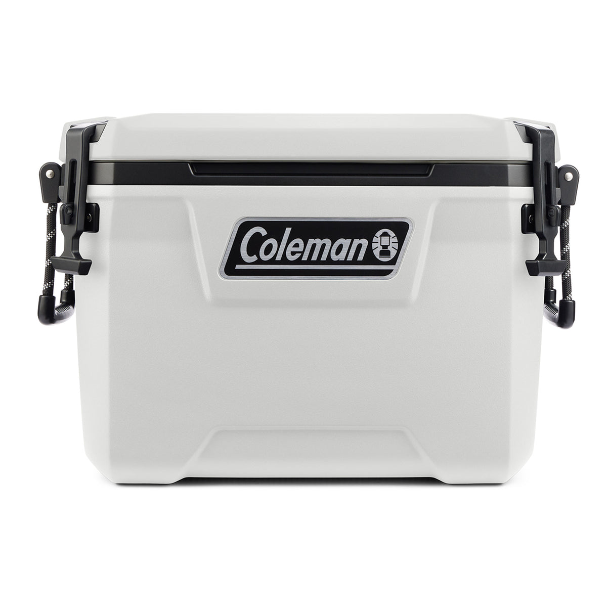 Coleman Convoy Series 55 Quart Cooler with Reflective Rope Handles, White Cloud