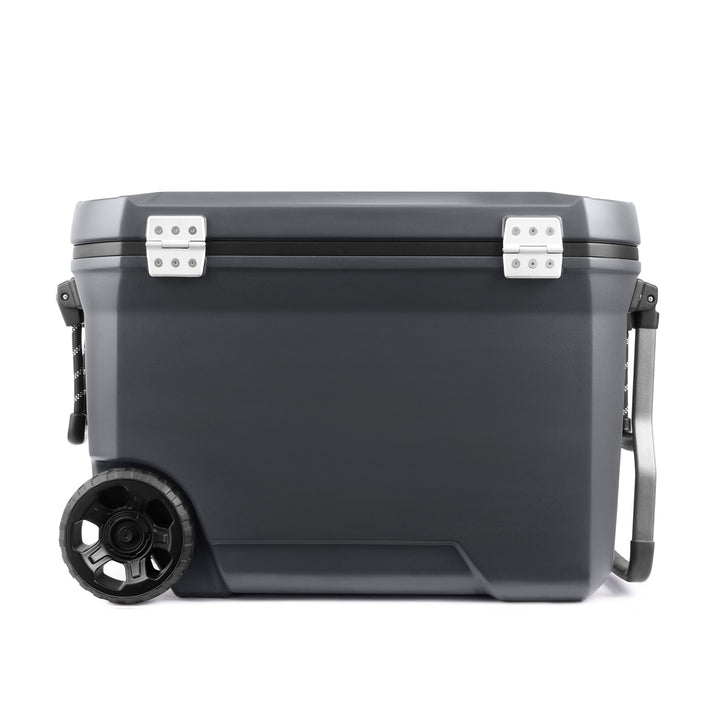 Coleman Series 65 Qt Cooler with Wheels & Metal Handle, Dark Storm (Open Box)