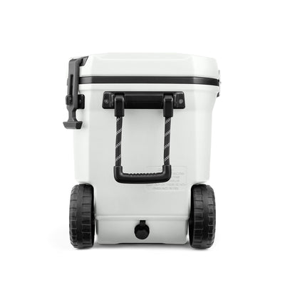 Coleman Convoy Series 65 Quart Cooler with Wheels and Metal Handle, White Cloud