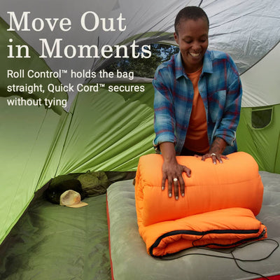 Coleman Arch Bay Cold Weather Sleeping Bag with ZipPlow & Thermolock, Daffodil