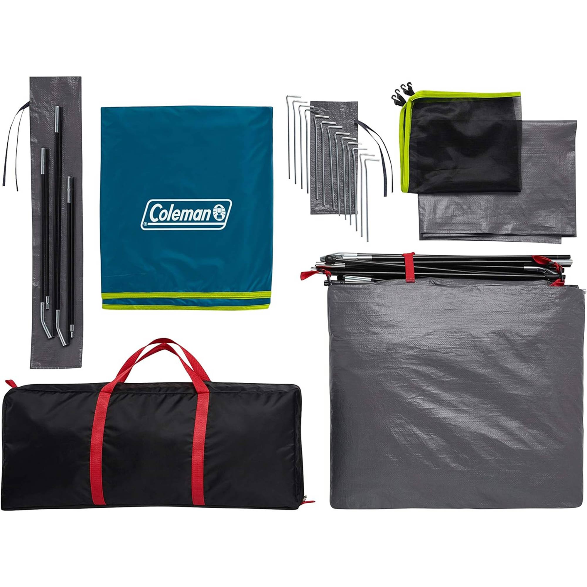 Coleman Skydome 4 Person Camping Tent w/Dark Room Technology, Multicolor (Used) - VMInnovations