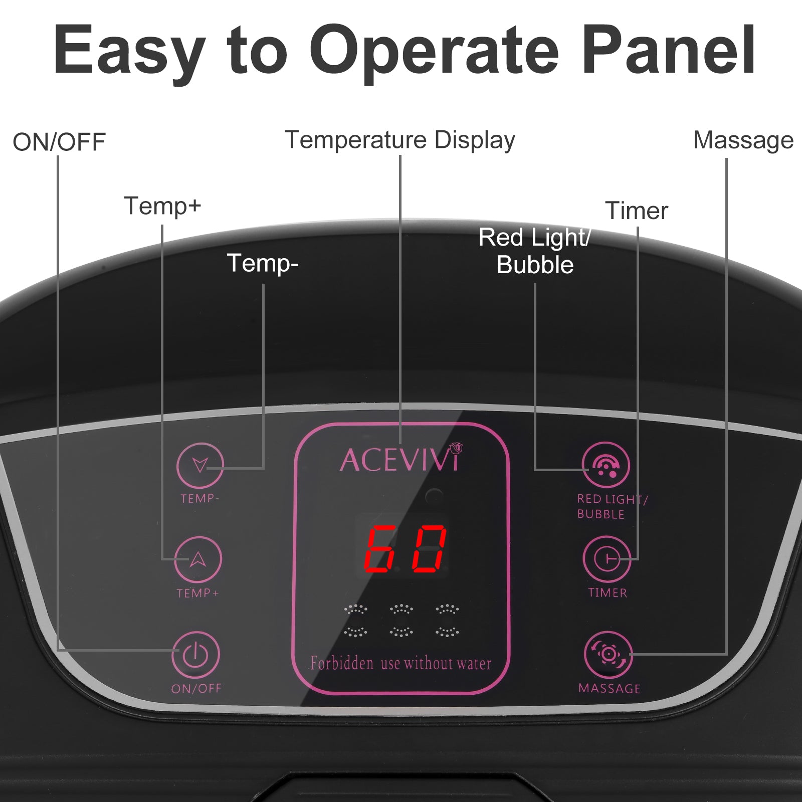 ACEVIVI Multi Mode Home Heated Massaging Foot Spa Bath with Maize Roller (Used) - VMInnovations