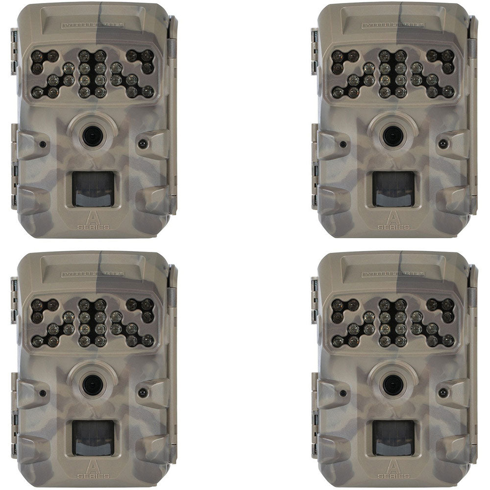 Moultrie Compact Night Vision Deer Game/ Trail Camera, Camo (4 Pack)