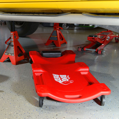 Torin Big Red 40 Inch Creeper Garage Plastic Rolling Car Repair Mechanic Cart