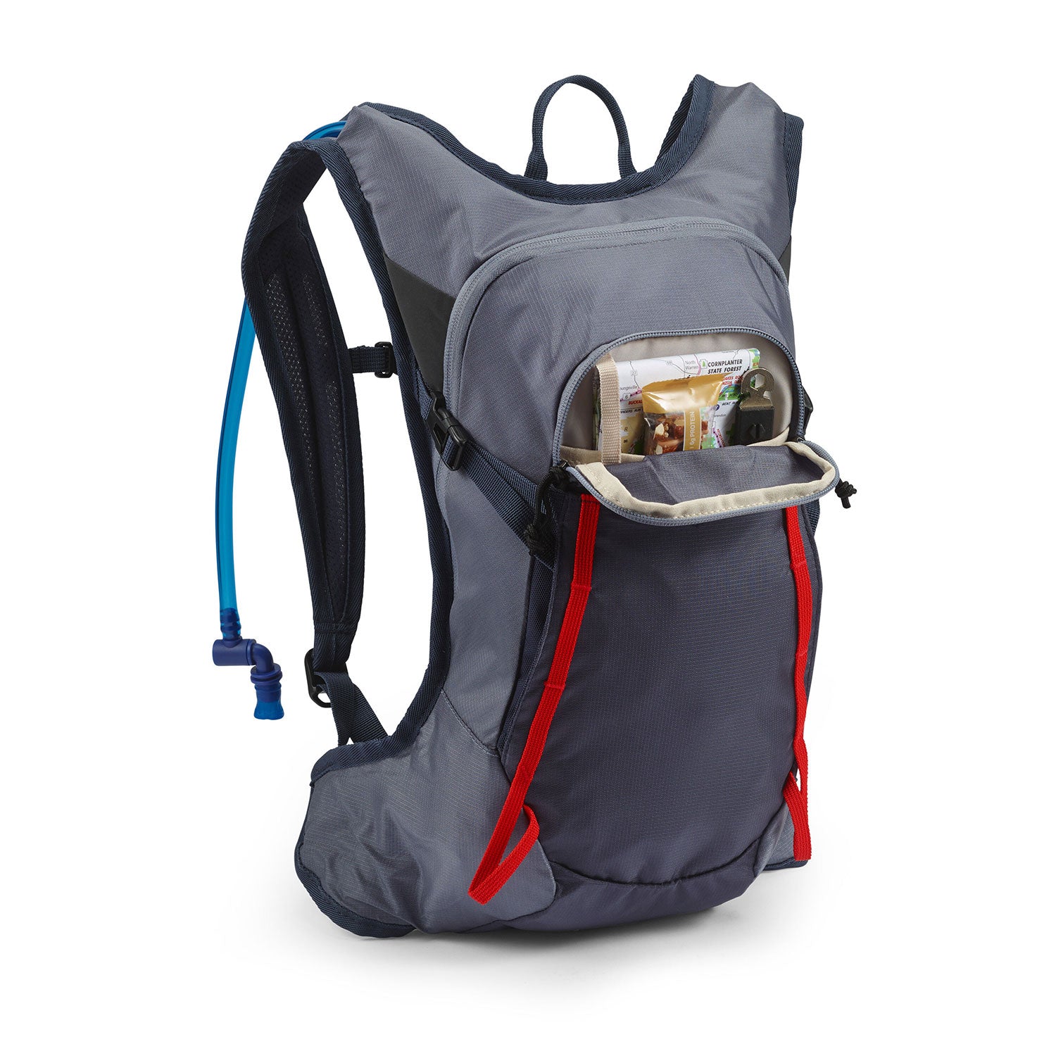 High Sierra Hydrahike 2.0 8L Water Backpack for Hiking, Gray & Red (Open Box) - VMInnovations