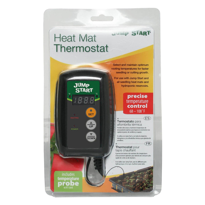 Jump Start Hydroponic Seedling Heat Mat Digital Temperature Controller (4 Pack)