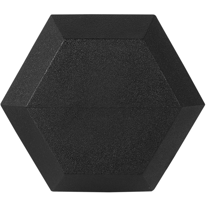 Sporzon Single Rubber Encased Hexagon Handheld Free Weight Dumbbell, 30lbs(Used)