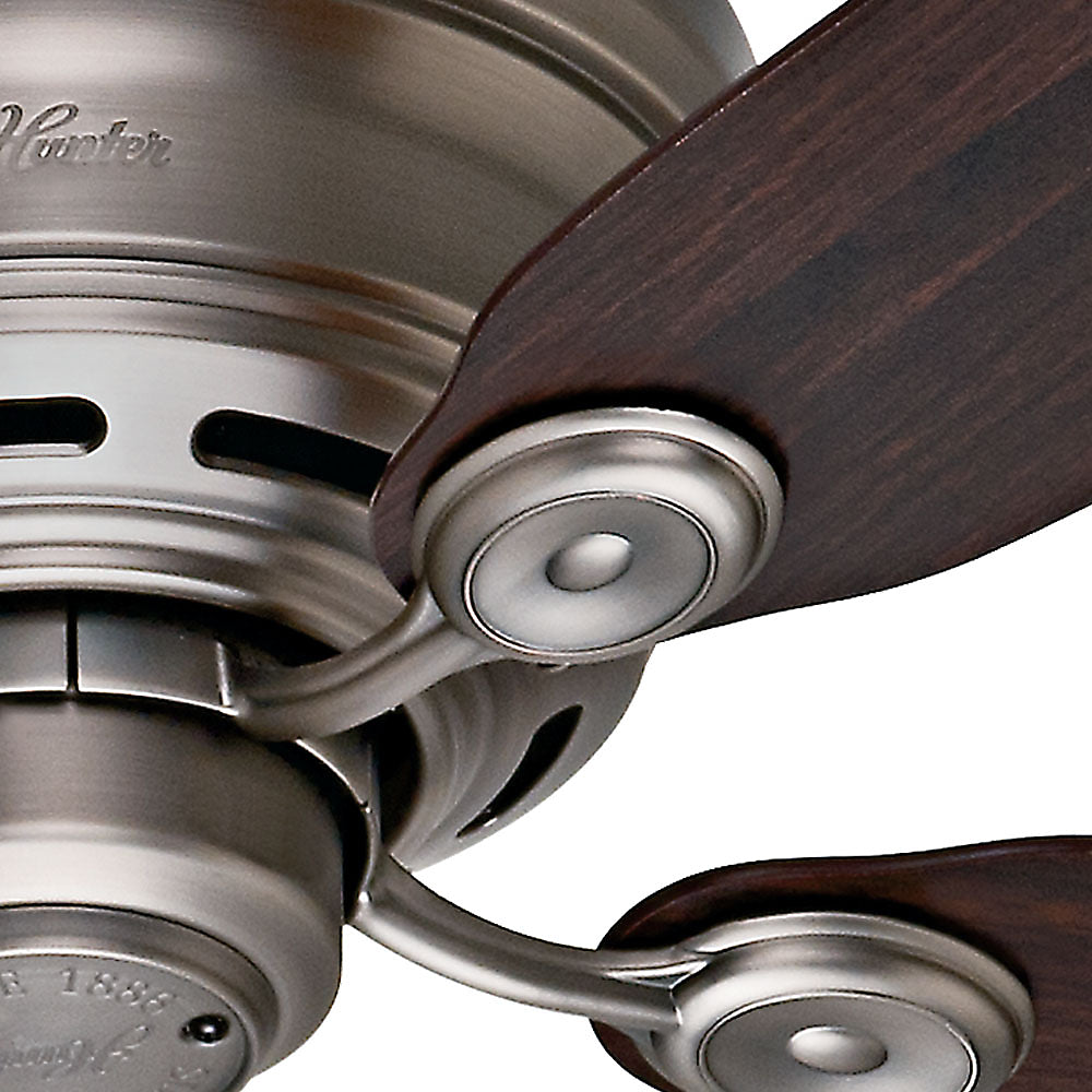 Hunter Fan Company Low Profile IV 42 Inch Home Ceiling Fan, Pewter (Open Box) - VMInnovations