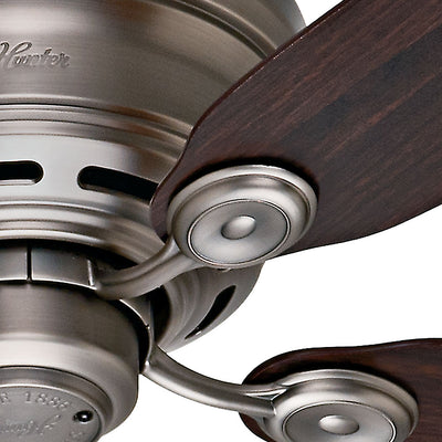 Hunter Fan Company Low Profile IV 42 Inch Home Ceiling Fan, Pewter (Open Box) - VMInnovations