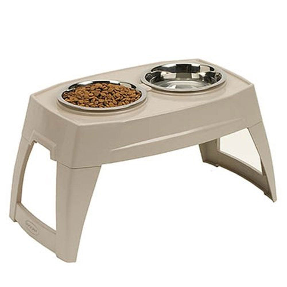 Suncast PFT800 Elevated Pet Feeder Feeding Tray Removable 8" Bowls (Open Box)