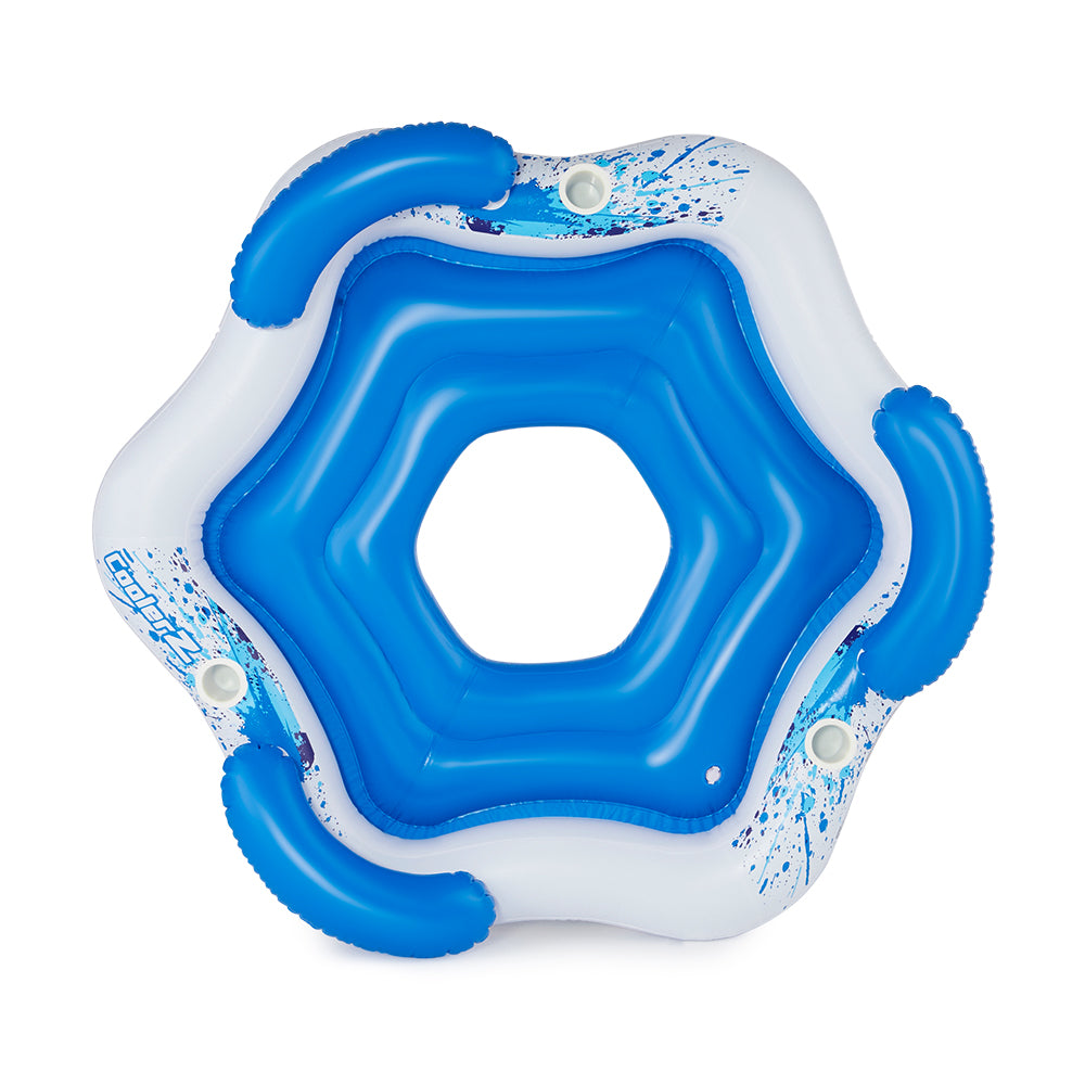 Bestway 3-Person Floating Water Island Lounge Raft With Open Bottom (3 Pack)