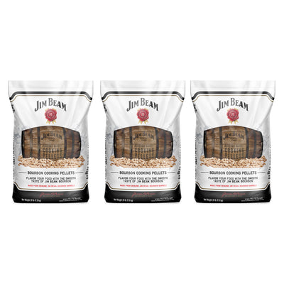 Ol' Hick Cooking Pellets Jim Beam Bourbon Barrel BBQ Grilling Pellets (3 Pack) - VMInnovations