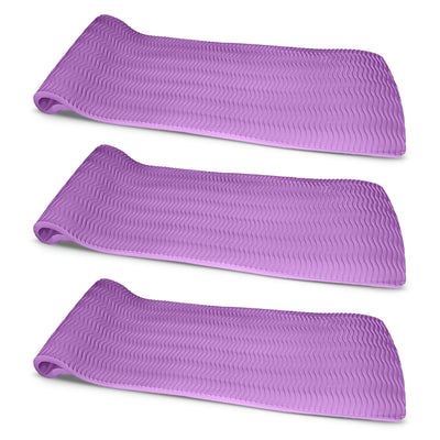 Vos 72" Soft Wavy Foam UV Chlorine Resistant Water Pool Float, Lavender (3 Pack) - VMInnovations