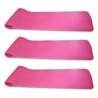 Vos 72" Soft Wavy Foam UV Chlorine Resistant Water Pool Float, Pink (3 Pack) - VMInnovations