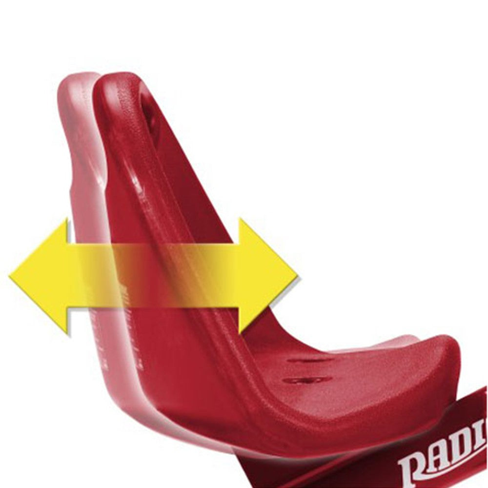 Radio Flyer Deluxe Steer and Stroll Kids Recreation Bike Tricycle, Red(Open Box) - VMInnovations