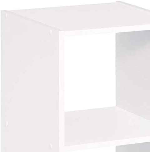 Decorative Bookcase Open Back 8-Cube Storage Organizer, White (Used)