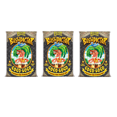 FoxFarm Bush Doctor Coco Loco Plant Garden Soil Mix, 2 Cubic Ft.  (3 Pack)