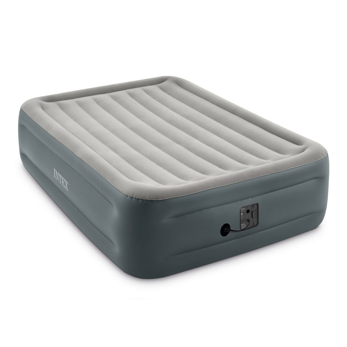 Intex Dura-Beam Plus Essential Rest Inflatable Bed Air Mattress, Queen(Open Box)