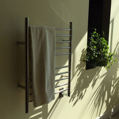 Amba Radiant 10 Bar Stainless Steel Hardwired Electric Bathroom Towel Warmer - VMInnovations